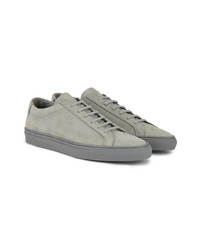 Baskets basses en daim grises Common Projects