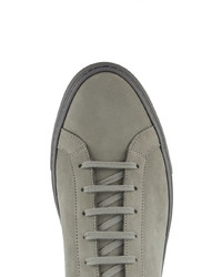 Baskets basses en daim grises Common Projects