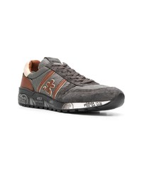 Baskets basses en daim grises Premiata