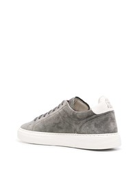 Baskets basses en daim grises Brunello Cucinelli