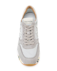 Baskets basses en daim grises White Premiata