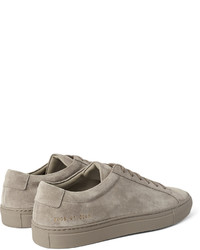 Baskets basses en daim grises Common Projects