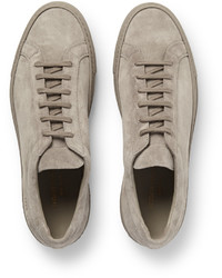 Baskets basses en daim grises Common Projects