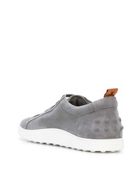 Baskets basses en daim grises Tod's