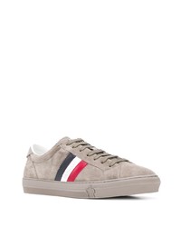 Baskets basses en daim grises Moncler