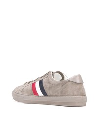 Baskets basses en daim grises Moncler