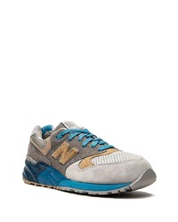 Baskets basses en daim grises New Balance