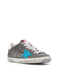 Baskets basses en daim imprimées gris foncé Golden Goose