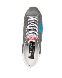 Baskets basses en daim imprimées gris foncé Golden Goose