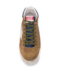 Baskets basses en daim imprimées marron Golden Goose