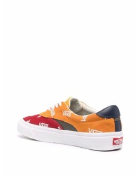 Baskets basses en daim imprimées multicolores Vans