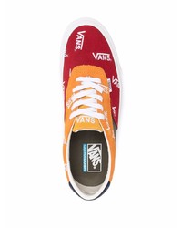 Baskets basses en daim imprimées multicolores Vans