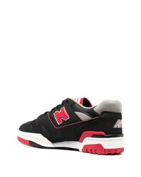 Baskets basses en daim imprimées noires New Balance