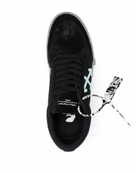 Baskets basses en daim imprimées noires Off-White