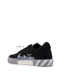 Baskets basses en daim imprimées noires Off-White