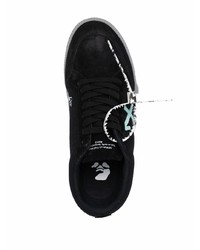 Baskets basses en daim imprimées noires Off-White