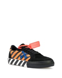 Baskets basses en daim imprimées noires Off-White