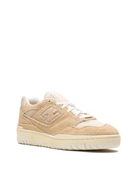 Baskets basses en daim marron clair New Balance