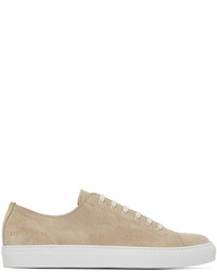 Baskets basses en daim marron clair Common Projects