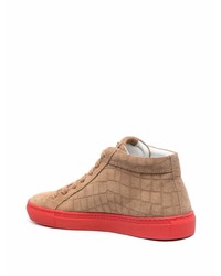 Baskets basses en daim marron clair Hide&Jack