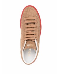 Baskets basses en daim marron clair Hide&Jack