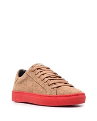 Baskets basses en daim marron clair Hide&Jack