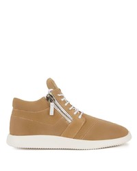 Baskets basses en daim marron clair Giuseppe Zanotti