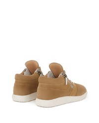 Baskets basses en daim marron clair Giuseppe Zanotti