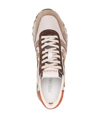 Baskets basses en daim marron clair Premiata