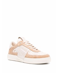 Baskets basses en daim marron clair Valentino Garavani