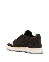 Baskets basses en daim marron foncé Represent