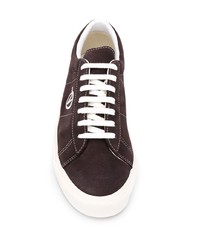 Baskets basses en daim marron foncé Vans