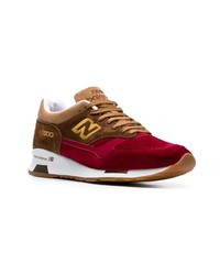 Baskets basses en daim marron New Balance