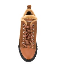 Baskets basses en daim marron Giuseppe Zanotti