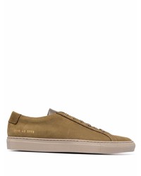 Baskets basses en daim marron Common Projects