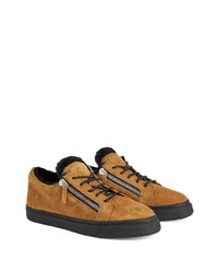 Baskets basses en daim marron Giuseppe Zanotti