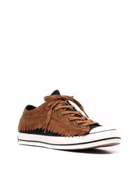 Baskets basses en daim marron Palm Angels