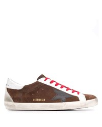 Baskets basses en daim marron Golden Goose