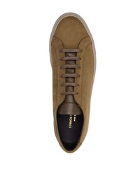 Baskets basses en daim marron Common Projects