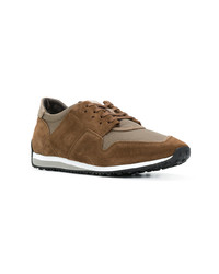 Baskets basses en daim marron Tod's