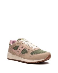 Baskets basses en daim marron Saucony