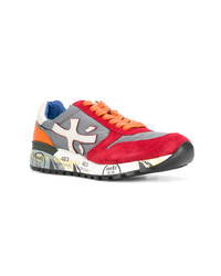 Baskets basses en daim multicolores White Premiata