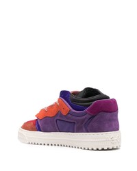 Baskets basses en daim multicolores Off-White