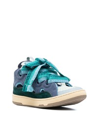 Baskets basses en daim multicolores Lanvin