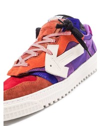 Baskets basses en daim multicolores Off-White