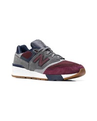 Baskets basses en daim multicolores New Balance