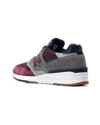 Baskets basses en daim multicolores New Balance