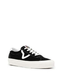 Baskets basses en daim noires et blanches Vans