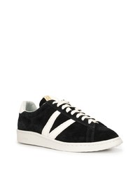 Baskets basses en daim noires et blanches VISVIM