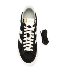 Baskets basses en daim noires et blanches VISVIM